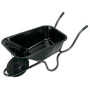 SwimLawn 85L Metal Tray Contractors Wheelbarrow Pneumatic Tyre Steel Frame