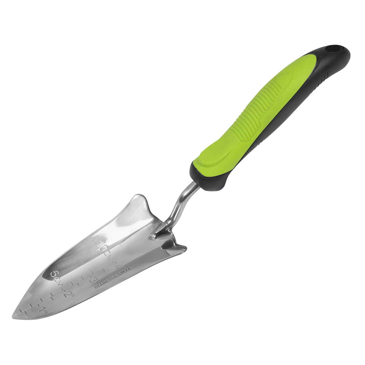 SwimLawn Hand Transplanter Stainless Steel Blade Depth Markings Soft Grip 340mm