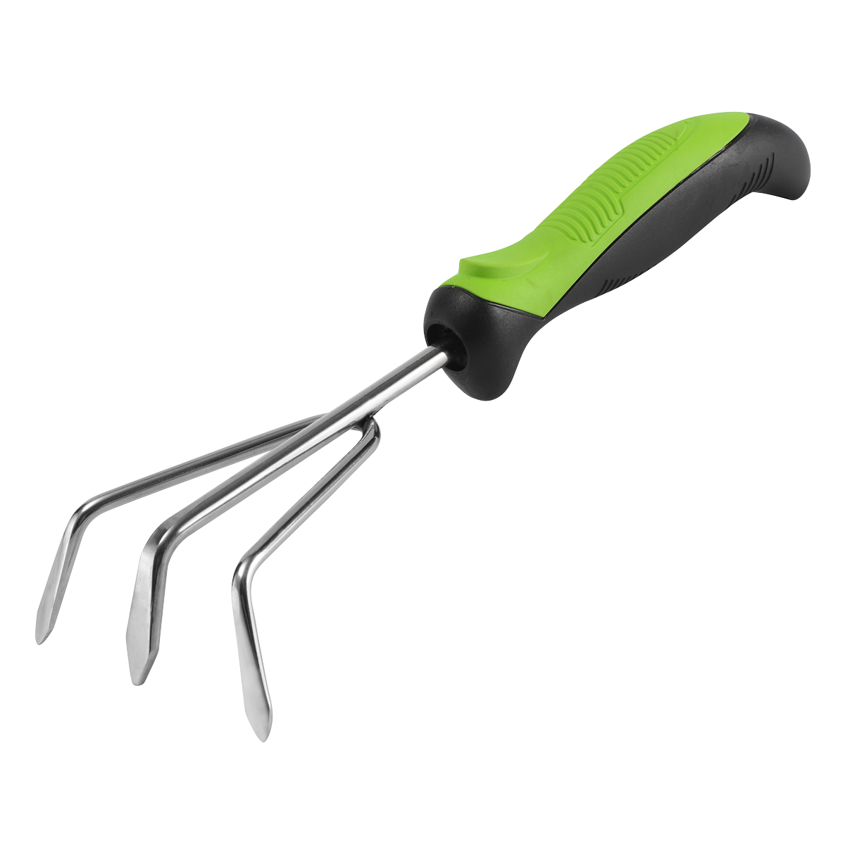 SwimLawn Hand Garden Cultivator 3 Stainless Steel Tines Ergonomic Handle